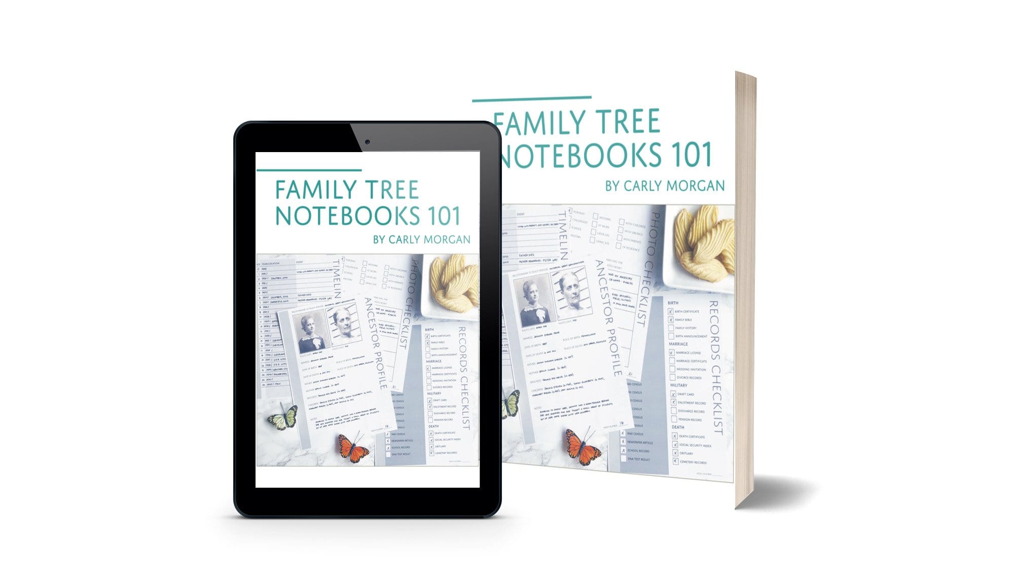 Family Tree Notebook Print Edition Get 2-per-order, Hand-write