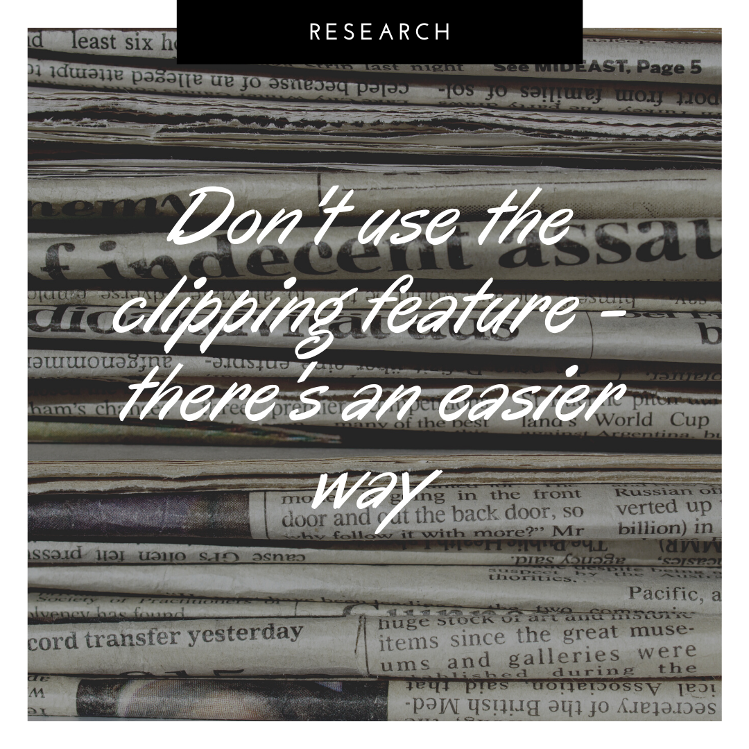 8 Tips for Using Newspapers.com