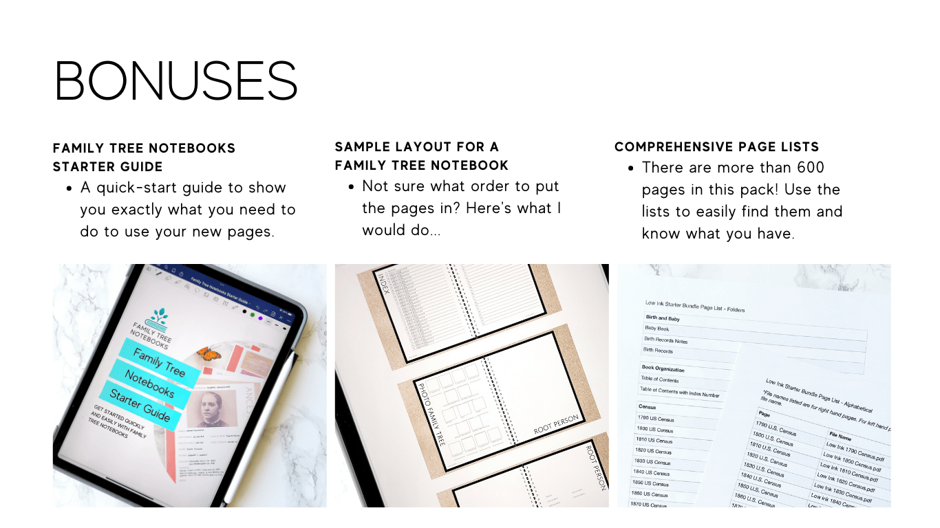 The Family Tree Notebooks All-in-One Starter Pack (Digital Download)