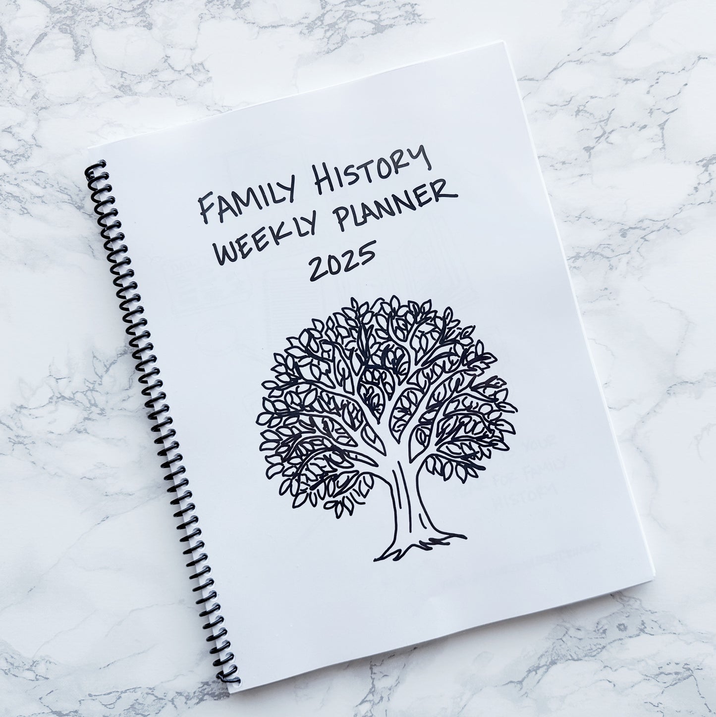 Family History 2025 Weekly Planner and Coloring Book (DIGITAL DOWNLOAD)