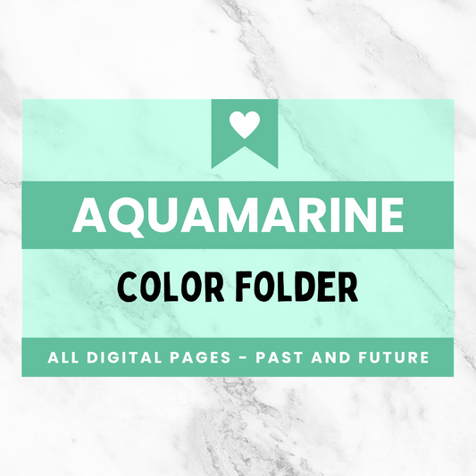 Color Sale: All the Aquamarine Pages