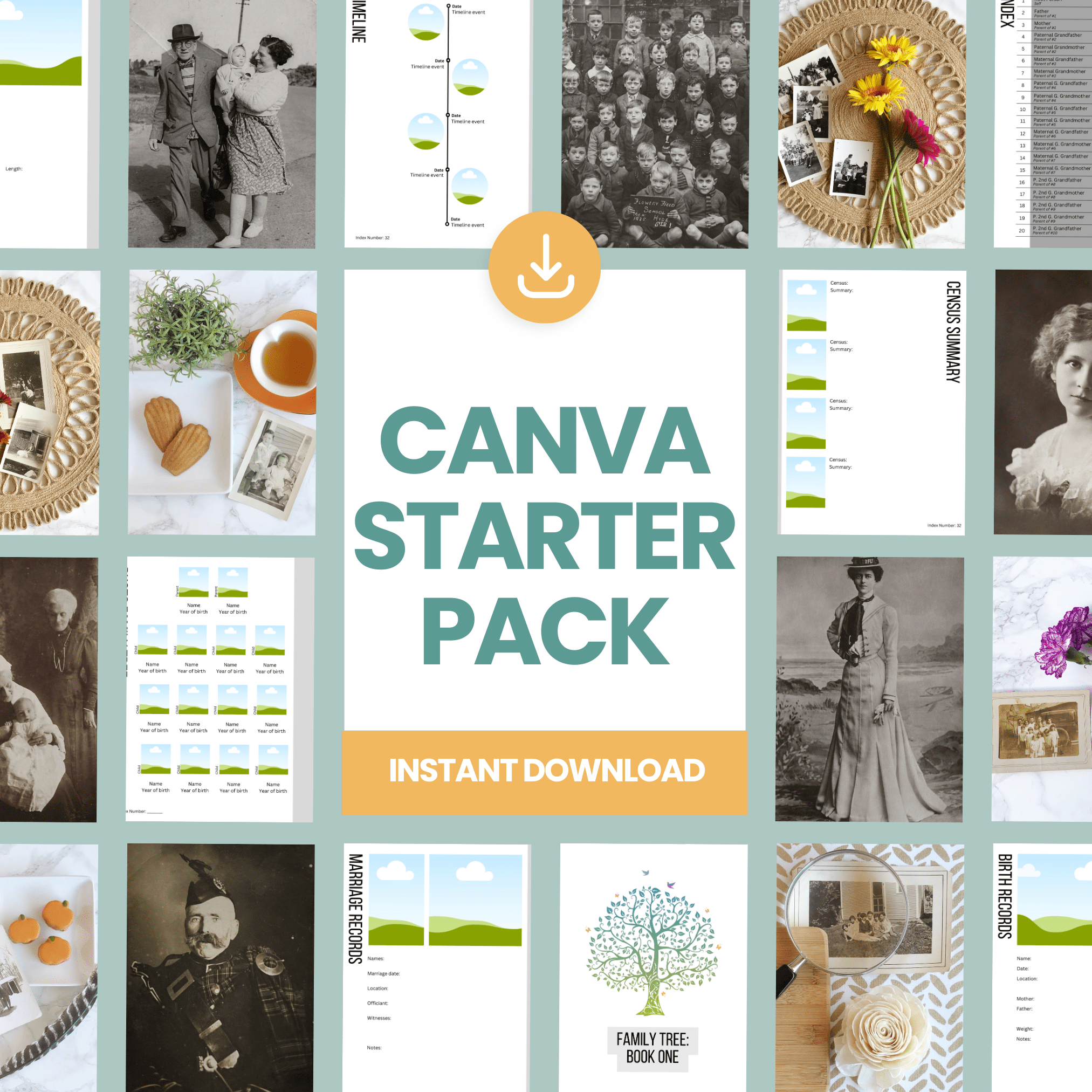 Canva Templates Family Tree Notebooks Canva Templates Family Tree Notebooks