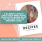 Classic Recipe Card Pages - Canva Family Recipe Book