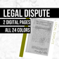 Legal Dispute: Printable Genealogy Forms (Digital Download)