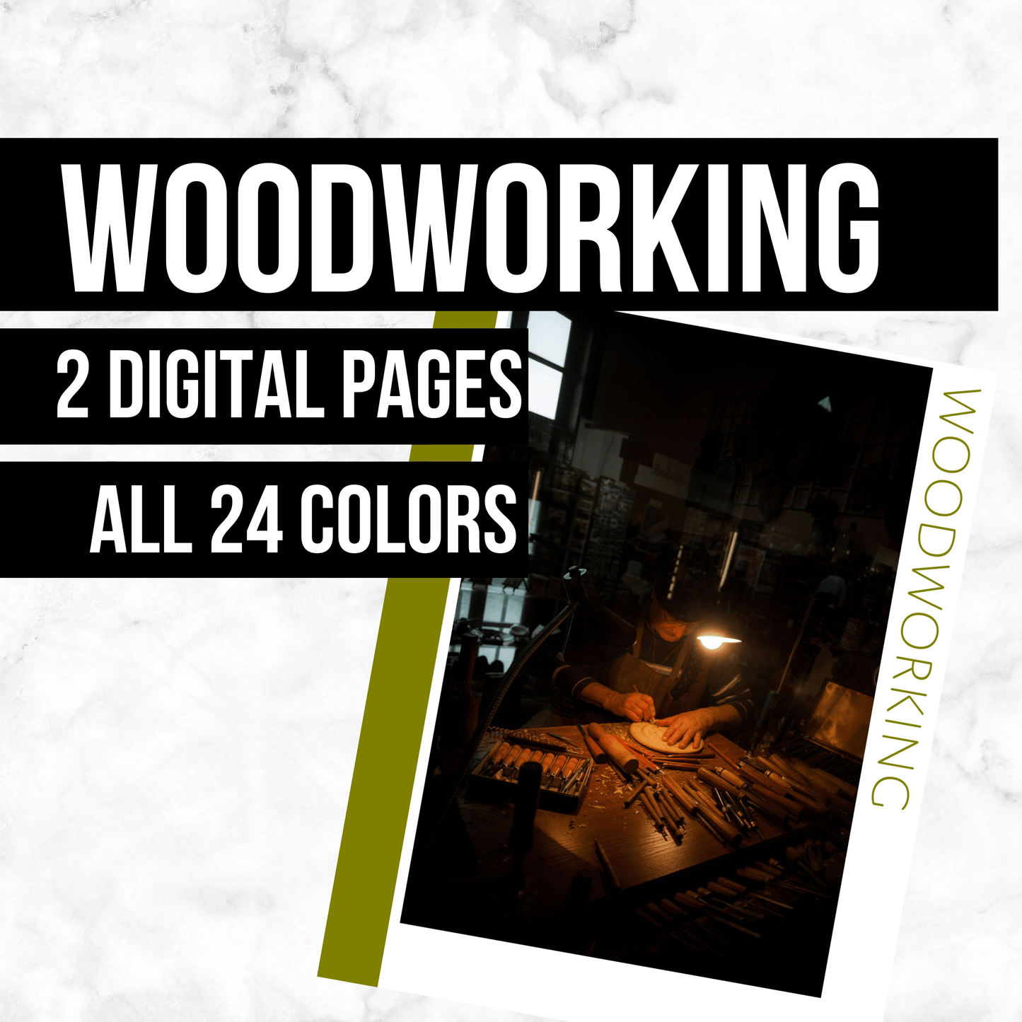 Woodworking: Printable Genealogy Page (Digital Download)