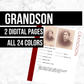 Grandson Profile: Printable Genealogy Page (Digital Download)