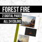 Forest Fire: Printable Genealogy Forms (Digital Download)