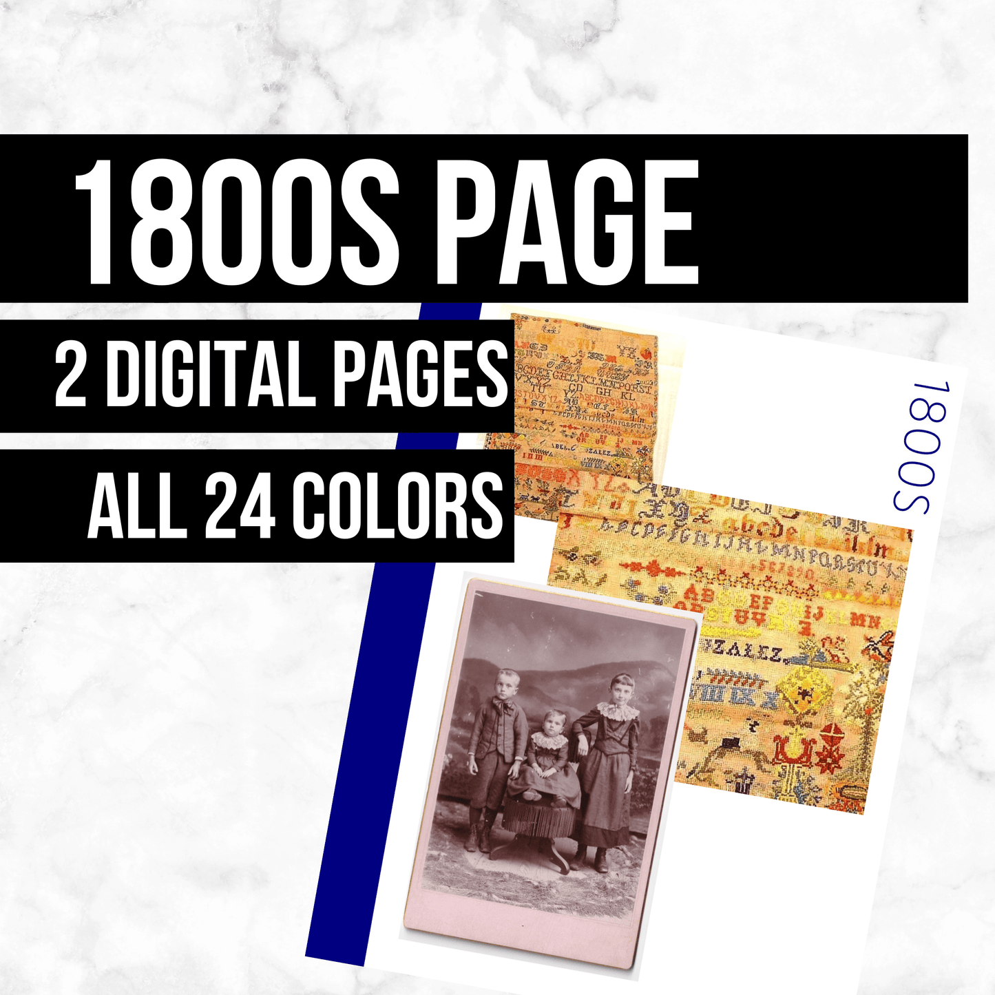 1800s Page: Printable Genealogy Form (Digital Download)