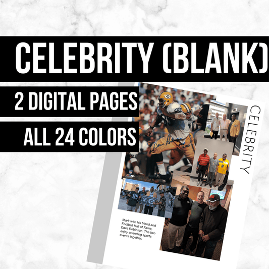 Celebrity Blank: Printable Genealogy Forms (Digital Download)