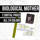 Biological Mother: Printable Genealogy Form (Digital Download)