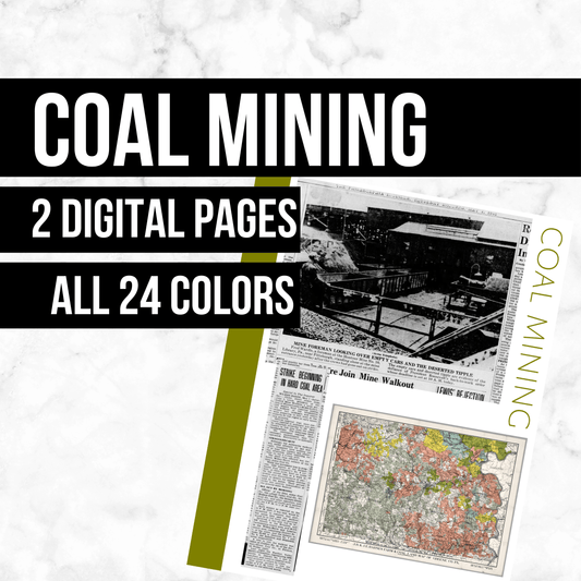 Coal Mining: Printable Genealogy Forms (Digital Download)