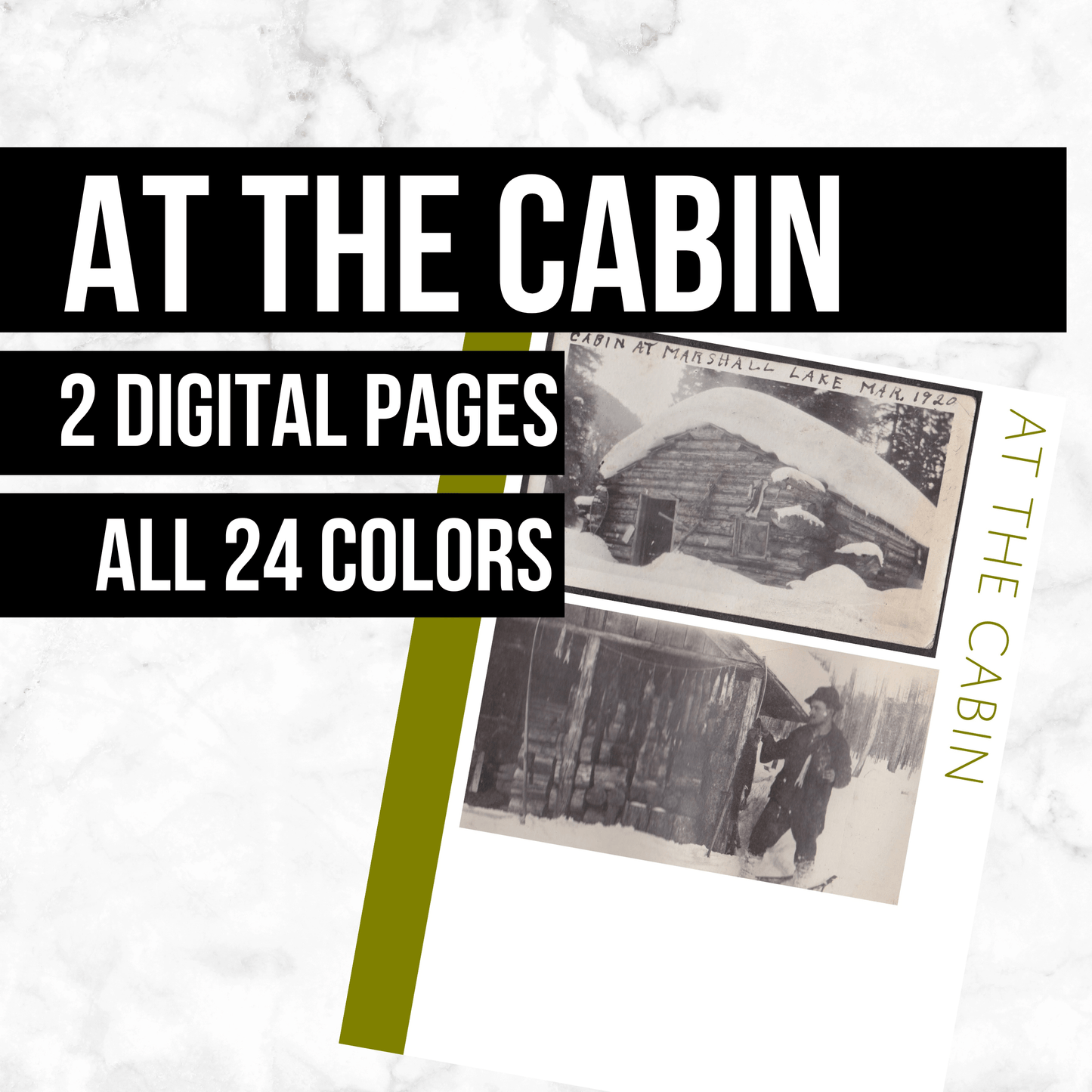 At the Cabin: Printable Genealogy Page (Digital Download)