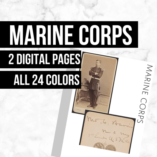 Marine Corps: Printable Genealogy Pages (Digital Download)