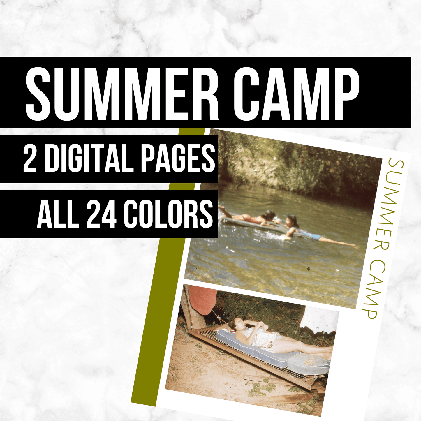 Summer Camp: Printable Genealogy Page (Digital Download)