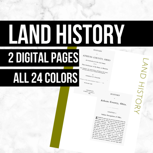 Land History: Printable Genealogy Forms (Digital Download)