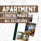 Apartment Page: Printable Genealogy Form (Digital Download)