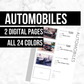 Automobiles: Printable Genealogy Form (Digital Download)