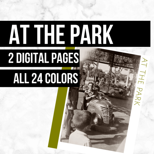 At the Park: Printable Genealogy Page (Digital Download)