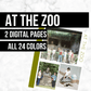 At the Zoo: Printable Genealogy Page (Digital Download)