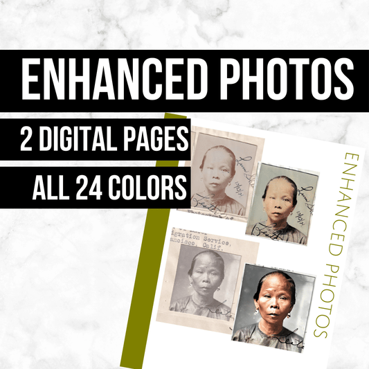 Enhanced Photos: Printable Genealogy Forms (Digital Download)