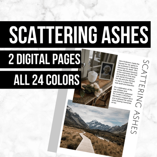 Scattering Ashes: Printable Genealogy Form (Digital Download)