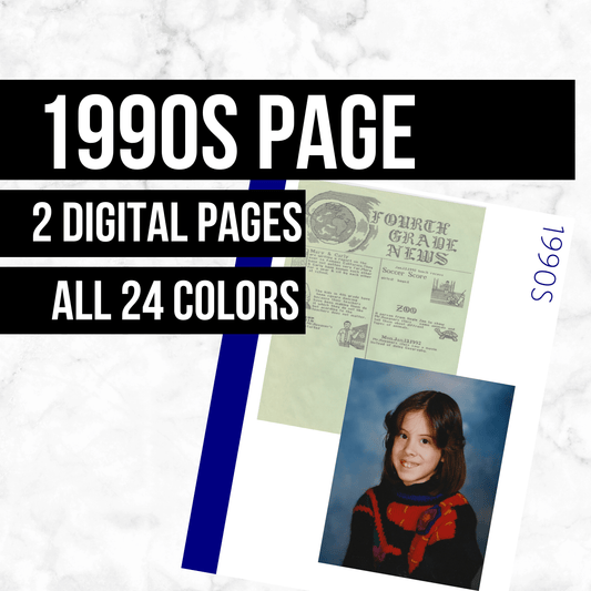 1990s Page: Printable Genealogy Form (Digital Download)