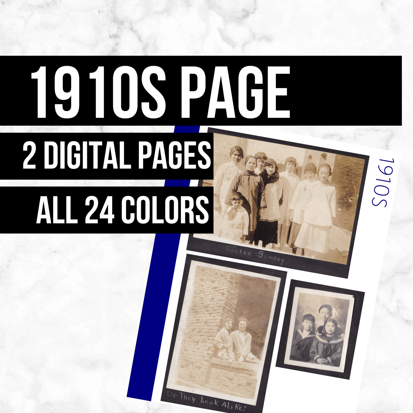 1910s Page: Printable Genealogy Form (Digital Download)