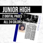 Junior High: Printable Genealogy Form (Digital Download)