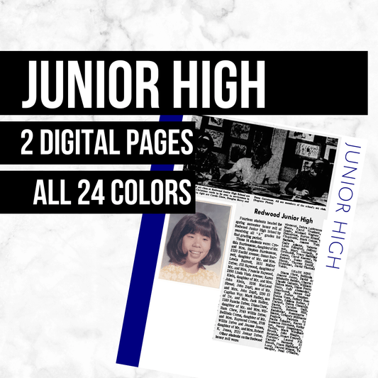 Junior High: Printable Genealogy Form (Digital Download)