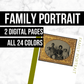 Family Portrait: Printable Genealogy Forms (Digital Download)