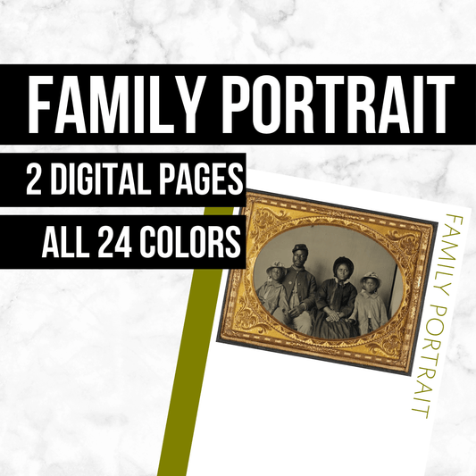 Family Portrait: Printable Genealogy Forms (Digital Download)