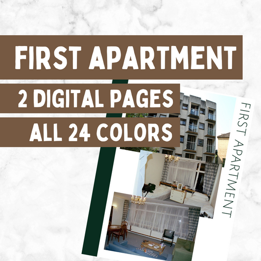 First Apartment Page: Printable Genealogy Form (Digital Download)