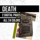 Death: Printable Genealogy Page (Digital Download)