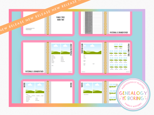 Book Two: All-in-One Family Tree Canva Template