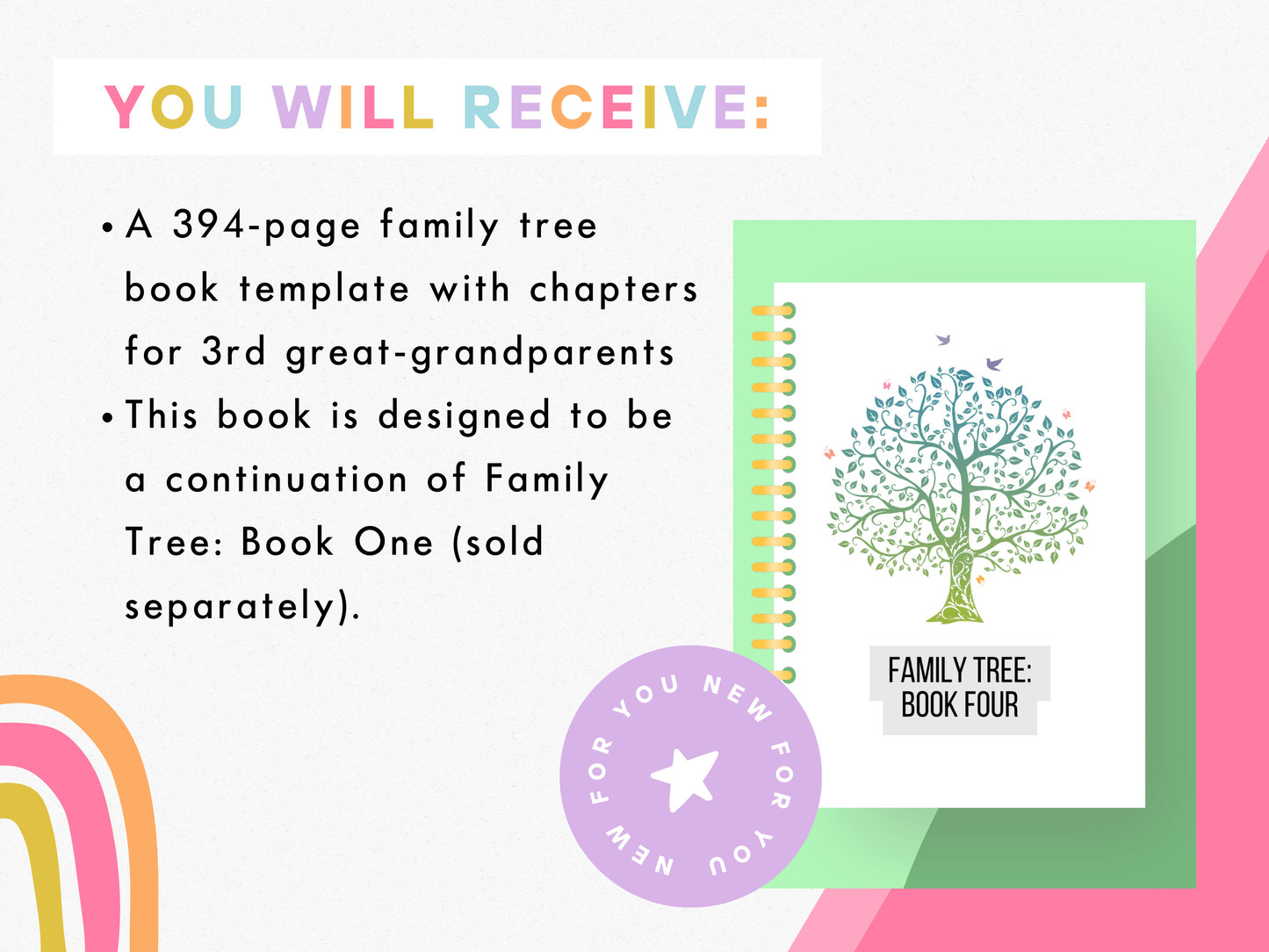 Book Four: All-in-One Family Tree Canva Template