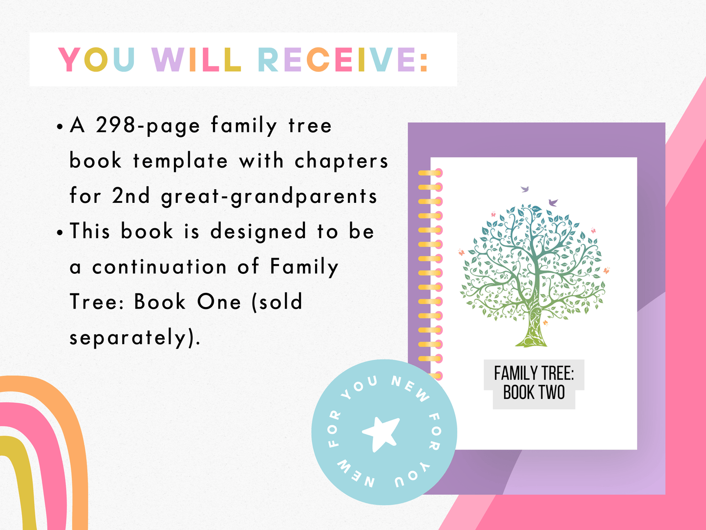 Book Three: All-in-One Family Tree Canva Template