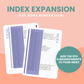 Index Expansion Bundle: Printable Genealogy Pages (Digital Download)