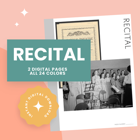 Recital: Printable Genealogy Form (Digital Download)