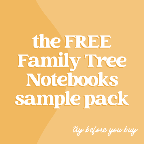 Family Tree Notebooks /// Ready-made Pages for Every Family Historian