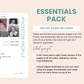 Essentials Pack: PDF (Digital Download)