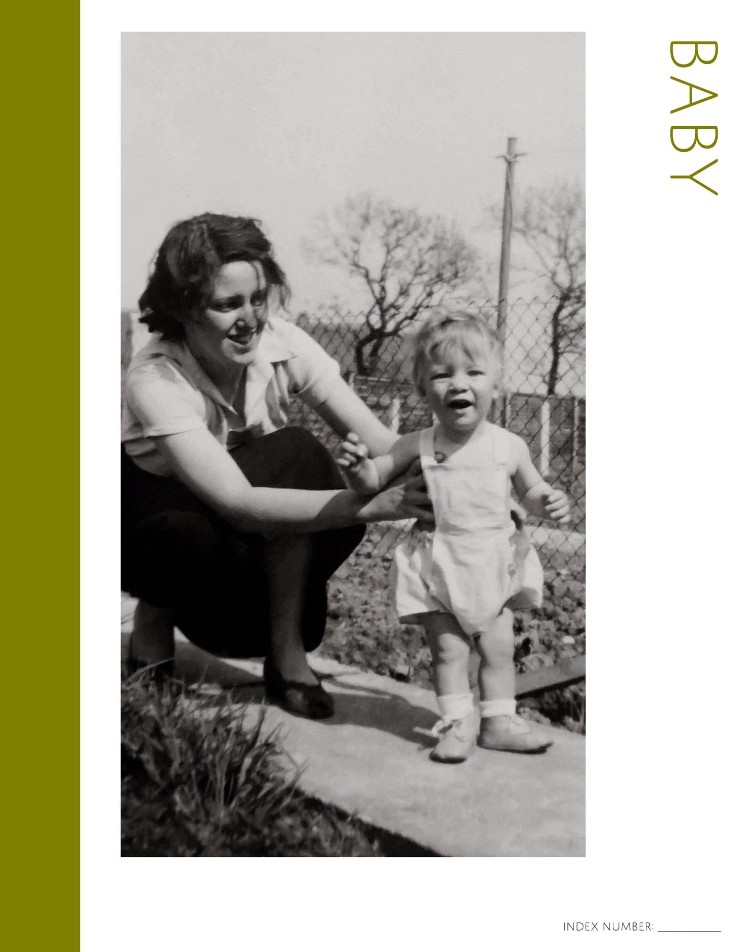Baby: Printable Genealogy Page (Digital Download)