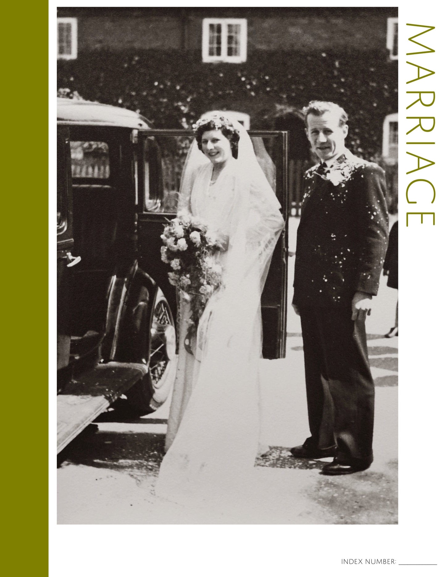 Marriage: Printable Genealogy Page (Digital Download)
