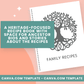 History Focused Recipe Pages - Canva Family Recipe Book