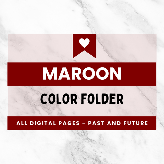 Color Sale: All the Maroon Pages