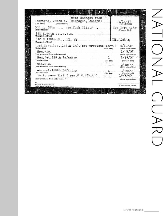 National Guard Page: Printable Genealogy Forms (Digital Download)