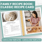 Classic Recipe Card Pages - Canva Family Recipe Book