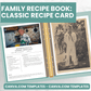 Classic Recipe Card Pages - Canva Family Recipe Book