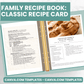 Classic Recipe Card Pages - Canva Family Recipe Book