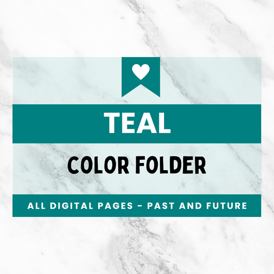 Color Sale: All the Teal Pages