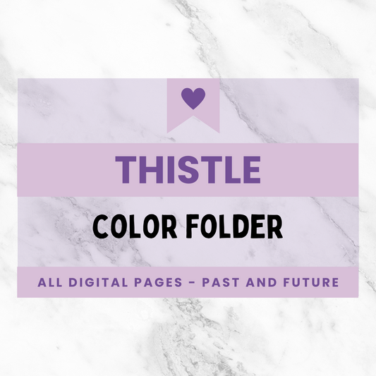 Color Sale: All the Thistle Pages